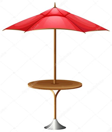 Regenschirm Tisch